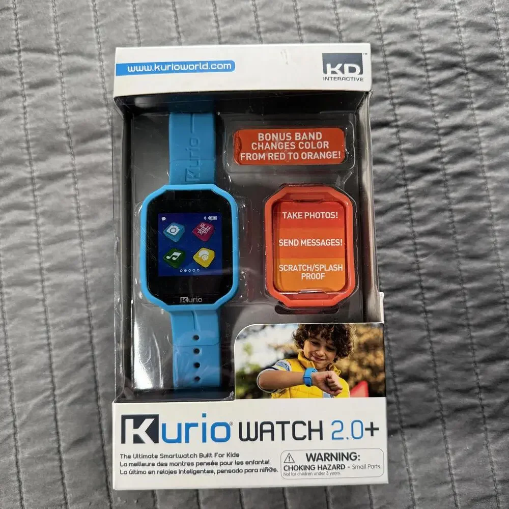 NEW Kurio Watch‎ 2.0+ Blue Kids Smart Watch Bluetooth Camera Apps Messaging